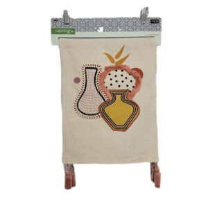 ALOE Vera linens table runner embroidery vase